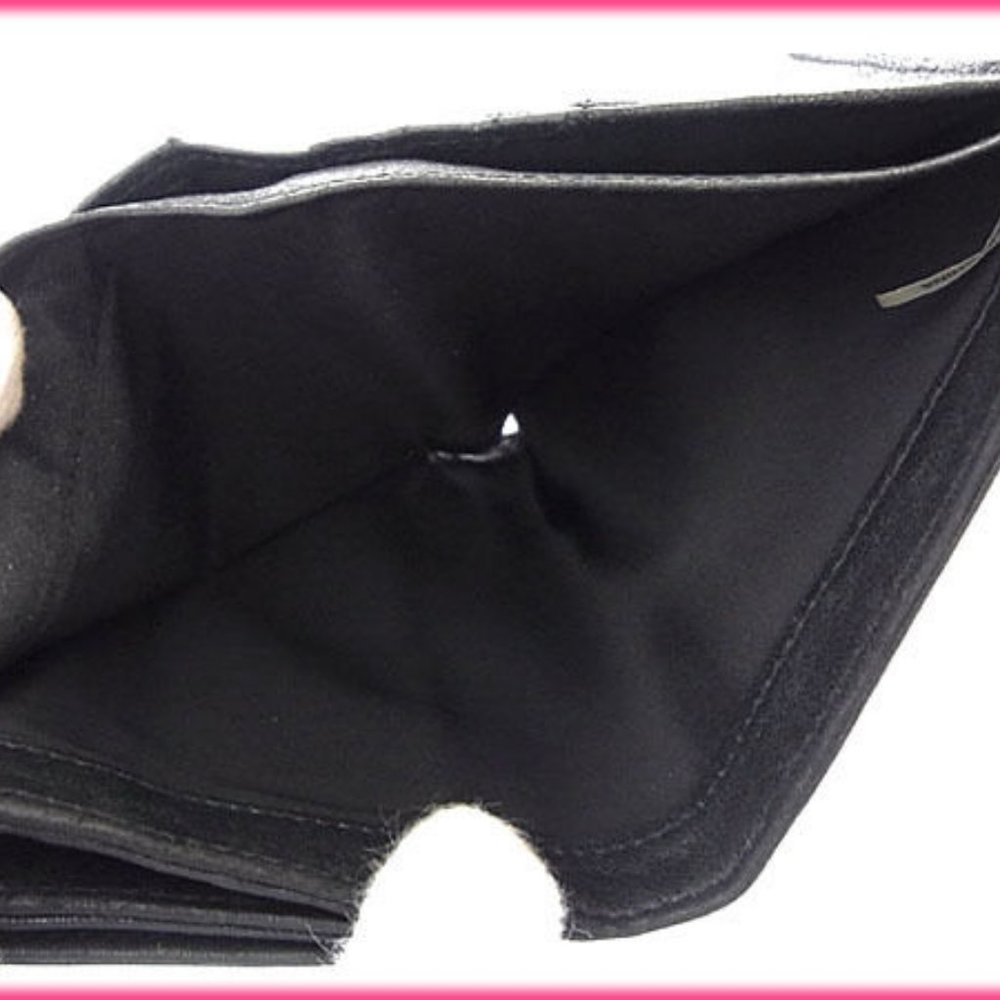 Tory Burch Wallet Purse Folding wallet Black Beige Woman Authentic Used Y2698 - Picture 5 of 5